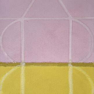 Cynthia Kirkwood, "Inner Unity Monument: Pink and Yellow," oil, marble dust on canvas