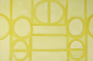 Cynthia Kirkwood, "Promise: Yellow Seed Monument," oil on linen