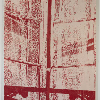 Eugene Brodsky, "Lace (Vertical)," ink on silk mounted on panel