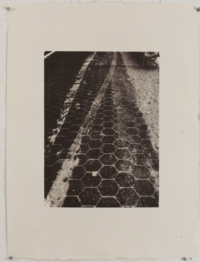 Eugene Brodsky, "Tracks," silkscreen on paper