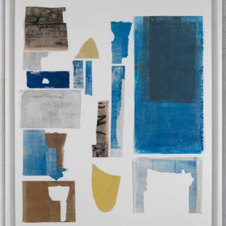 Eugene Brodsky, "Pieces Framed Together Add On," ink on silk