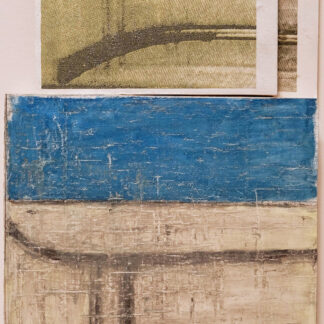 Eugene Brodsky, "SP 6 (Two Tones)," mixed media on linen and silk