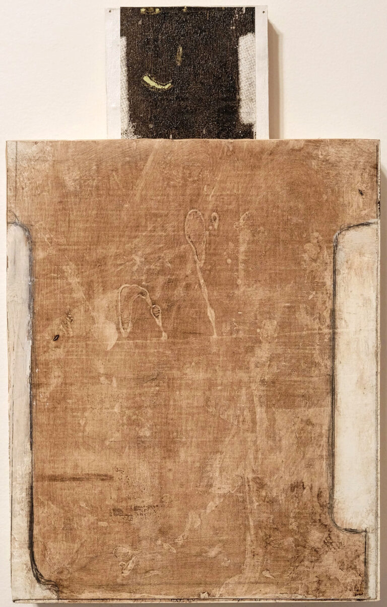 Eugene Brodsky, "SP 7 (Door)," mixed media on linen and silk
