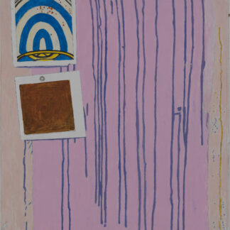 Eugene Brodsky, "Wall (Pink) Pinned," oil, linen on panel