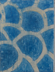 Eugene Brodsky, "Grapes," oil, graphite, wax, linen on panel