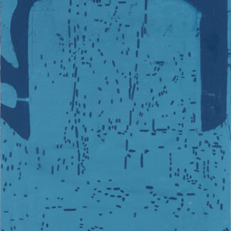 Eugene Brodsky, "Arch (Blue)," oil, linen on panel