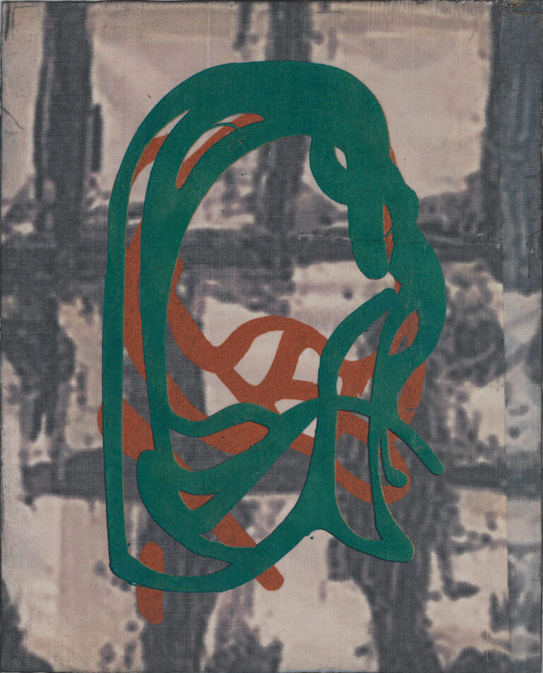 Eugene Brodsky, "Front/Back #5," oil, linen on panel