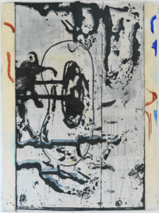 Eugene Brodsky, "Dance," acrylic on silk mounted on panel