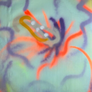 Thomas Libetti, "Hibiscus," spray enamel on paper
