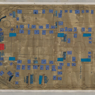 Eugene Brodsky, "LCX Brown," ink, silk on paper