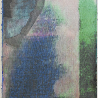Eugene Brodsky, "Corner Reversed," ink, silk on panel