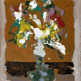 James Greco, "Abstract Floral 3," acrylic, tempera paint on paper