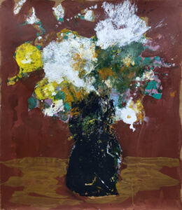 James Greco, "Abstract Floral 8," acrylic, tempera paint on paper
