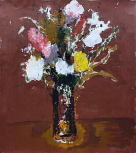 James Greco, "Abstract Floral 7," acrylic, tempera paint on paper