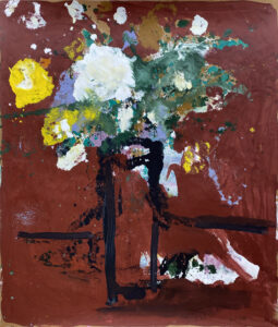 James Greco, "Abstract Floral 6," acrylic, tempera paint on paper