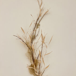 Donna Forma, "Untitled," cherry wood sticks. bent wood, gold mica