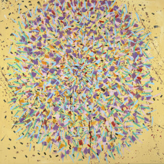 Zemma Mastin White, "Burst," flashe paint on canvas