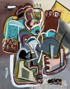 Marcos Anziani, "Bachata en el Corazon," acrylic, oil on canvas