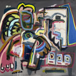 Marcos Anziani, ""De Paseo" For a Walk," acrylic, oil on canvas