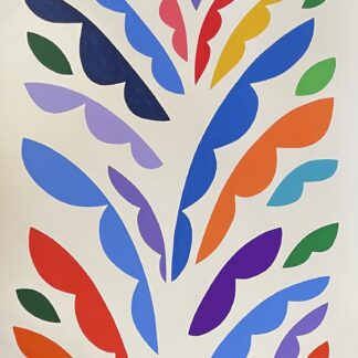 Patricia Udell, "Multi Color Leaves V," gouache paint on paper
