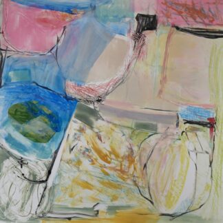 Claudia Mengel, "Springtime in Paris VI," works on paper