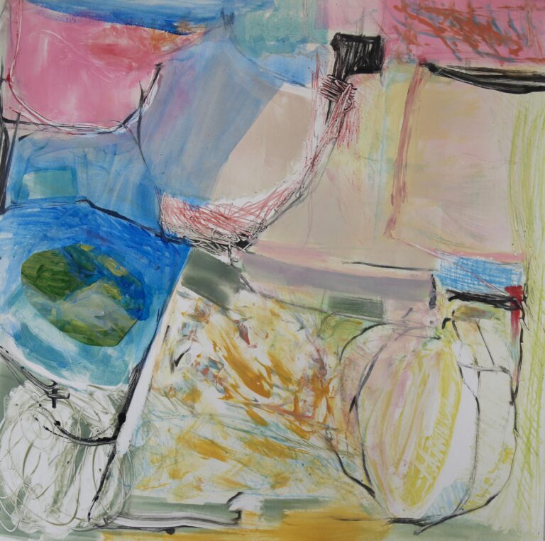 Claudia Mengel, "Springtime in Paris VI," works on paper