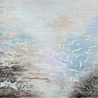 Laura Fayer, "Magnificent Measure," acrylic and Japanese paper on canvas