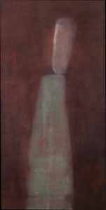 Louise Crandell, "falling floating flying," oil, wax on linen