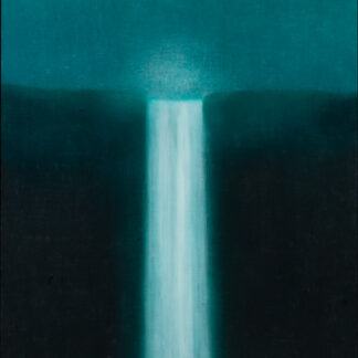 Louise Crandell, "Water Falling," oil, wax on linen