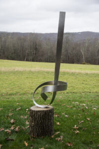 Joe Gitterman, "Poised 11," stainless steel