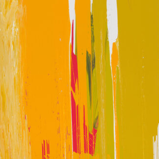Michael Filan, "Hard Mango," enamel on canvas