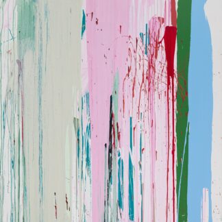 Michael Filan, "Luminating Street Blooming," enamel on canvas