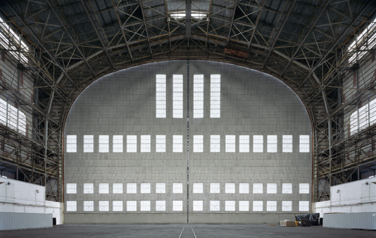 David Leventi, "Hangar No. 1, Lakehurst Naval Air Station, Lakehurst, New Jersey, 2015," photography