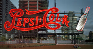 David Leventi, "Pepsi-Cola Sign, Gantry Plaza State Park, Long Island City, New York," photography