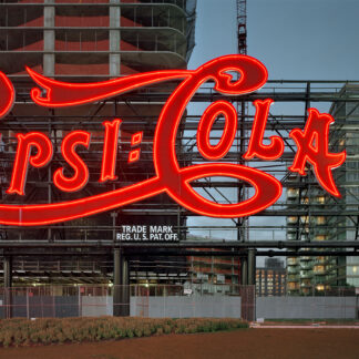 David Leventi, "Pepsi-Cola Sign, Gantry Plaza State Park, Long Island City, New York," photography