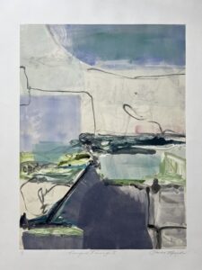 Claudia Mengel, "Peaceful Passage I," monotype