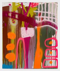 Michael Filan, "Airborne," enamel on canvas