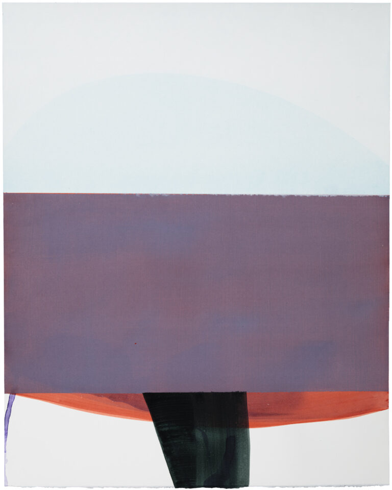 Sarah Hinckley, "Underneath This Sky of Blue (3)," watercolor, gouache on fabriano