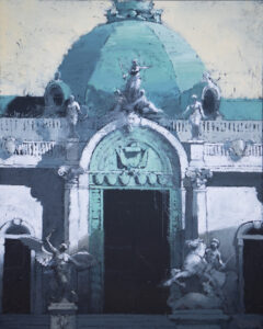 Paul Balmer, "Doorway," oil on panel