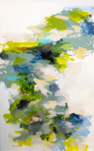 Liz Dexheimer, "Cascade," acrylic and graphite on canvas