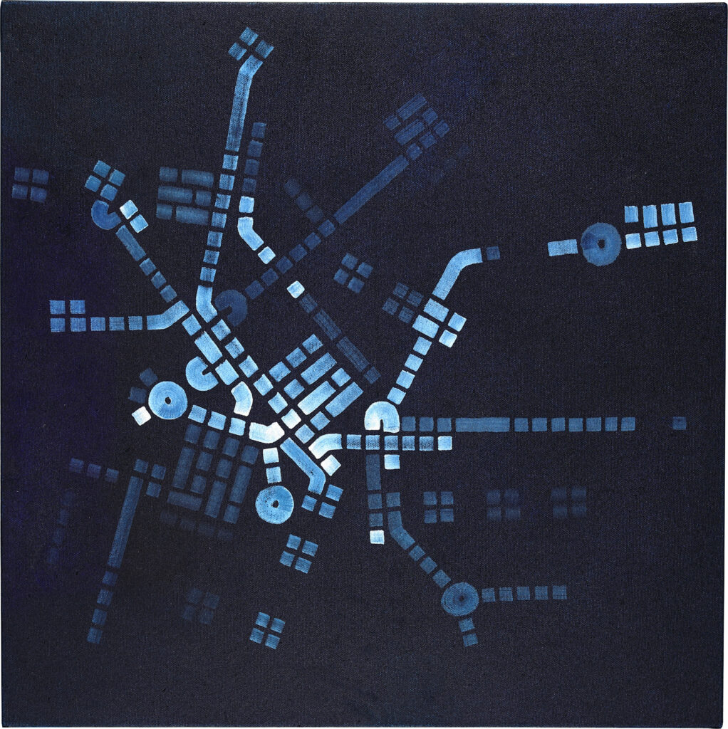 Paul Michael Graves, "Fig. CLVI," oil on canvas