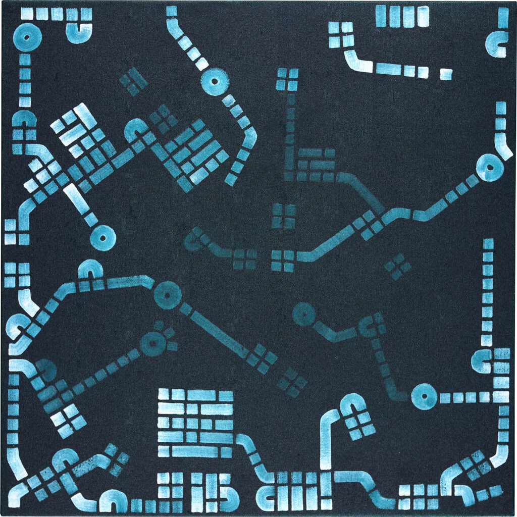 Paul Michael Graves, "Fig. CLXIII," oil on canvas