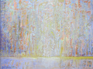 Ira Barkoff, "Forest Series: Afternoon Light ," oil on linen