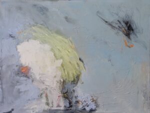 Barbara Leiner, "You Know Orange is a Power Color," oil on linen