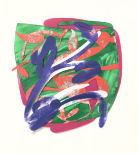 Hugh O'Donnell, "Calyx Series 3," acrylic on paper
