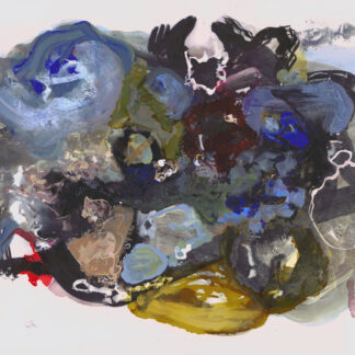 Catherine Chesters, "Conflicting Opinions," acrylic, alcohol ink on Duralar