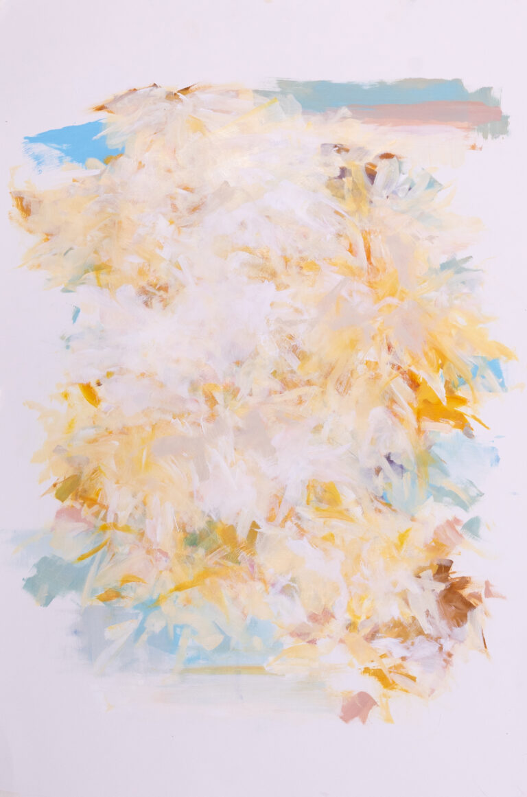 Liz Dexheimer, "Dahlia Flow XI," acrylic and graphite on paper