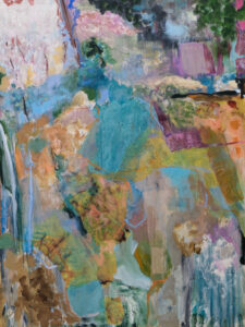 Claudia Mengel, "Morning has Broken," multi media on canvas