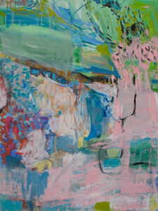 Claudia Mengel, "Seen and Unseen," multi media on canvas