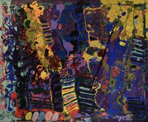 Peter Reginato, "Untitled 10," enamel on canvas